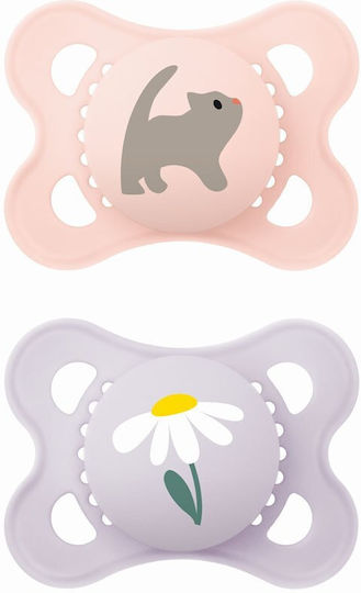 Mam Πιπίλες Σιλικόνης Ροζ για 2-6 μηνών 2τμχ - Image 1