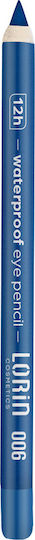 Lorin 12h Waterproof Eye Pencil Long Lasting Μολύβι Ματιών 006 Royal Blue - Image 1