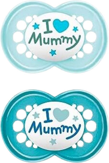 Mam Original Ορθοδοντικές Πιπίλες Σιλικόνης I Love Mummy - N/A για 16+ μηνών 2τμχ - Image 1