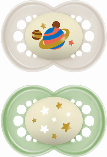 Mam Ορθοδοντικές Πιπίλες Σιλικόνης Νυκτός Original - N/A για 16+ μηνών 2τμχ - Image 1