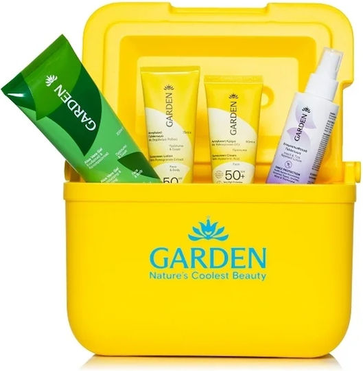 Garden Sun Safe Cooler & Ψυγειάκι Παραλίας Σετ με Αντηλιακό Προσώπου & Σώματος, Αντηλιακό Προσώπου & After Sun SPF50 4τμχ - Image 1