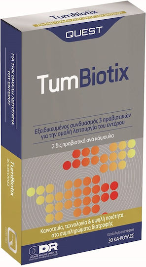 xlarge_20220214164201_quest_naturapharma_tumbiotix_30_kapsoules Quest TumBiotix Συμπλήρωμα με Προβιοτικά 30 κάψουλες - Image 1