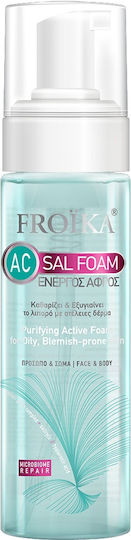 Froika Ac Sal Foam Αφρός Καθαρισμού Προσώπου 200ml - Image 1