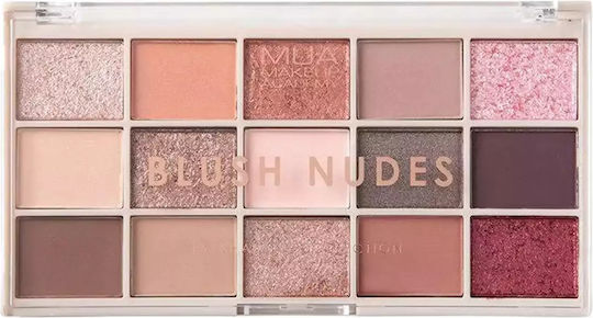 MUA Blush Nudes Παλέτα με Σκιές Ματιών σε Στερεή Μορφή Πολύχρωμη 12gr - Image 1