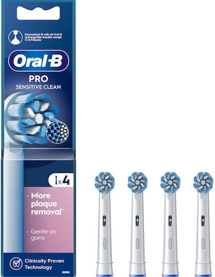 Oral-B Pro Sensitive Clean Ανταλλακτικές Κεφαλές για Ηλεκτρική Οδοντόβουρτσα 4τμχ - Image 1