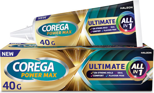 xlarge_20250625121333_corega_power_max_stereotiki_krema_technitis_odontostoichias_40gr Corega Ultimate All-In-One για Ακόμη Μεγαλύτερη Δύναμη Μασήματος Στερεωτική Κρέμα 40gr - Image 1