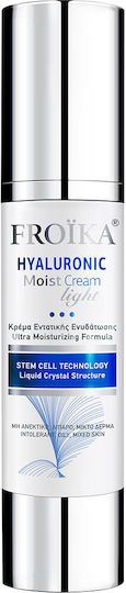 Froika Moist Light 24ωρη Κρέμα Προσώπου για Ενυδάτωση, Αντιγήρανση & Ρύθμιση Λιπαρότητας με Υαλουρονικό Οξύ 50ml - Image 1