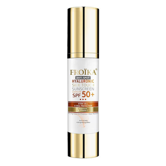Froika Hyaluronic Silk Touch Anti-Spot SPF 50+ Αδιάβροχη Αντηλιακή Κρέμα Προσώπου 50ml - Image 1