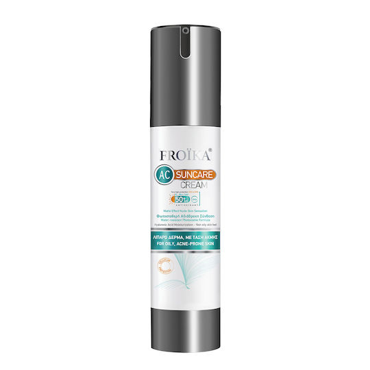 Froika AC Cream Αδιάβροχη Αντηλιακή Κρέμα Προσώπου SPF50 50ml