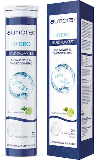 almora PLUS® HYDRO Λεμόνι 20 αναβράζοντα δισκία - Image 1