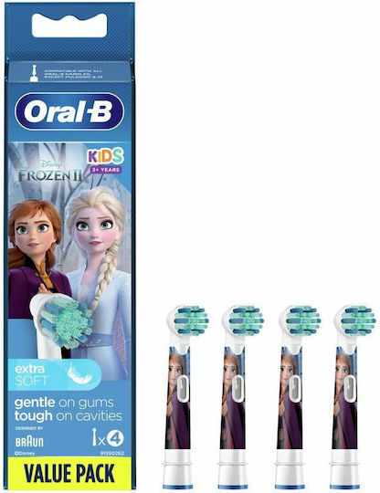 xlarge_20250826113937_oral_b_frozen_antallaktikes_kefales_ilektrikis_odontovourtsas_gia_3_chronon_4tmch_frozen (1) Oral-B Ανταλλακτικά Ηλεκτρικής Οδοντόβουρτσας Kids 4τμχ για 3+ Χρονών Frozen - Image 1