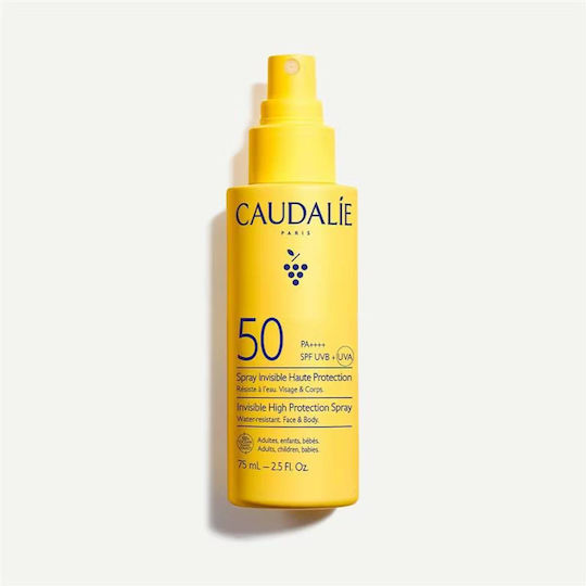 xlarge_20260512154425_caudalie_invisible_high_protection_antiliaki_krema_spf50_se_spray_75ml Caudalie Invisible High Protection Αντηλιακή Κρέμα Προσώπου & Σώματος SPF50 σε Spray 75ml - Image 1