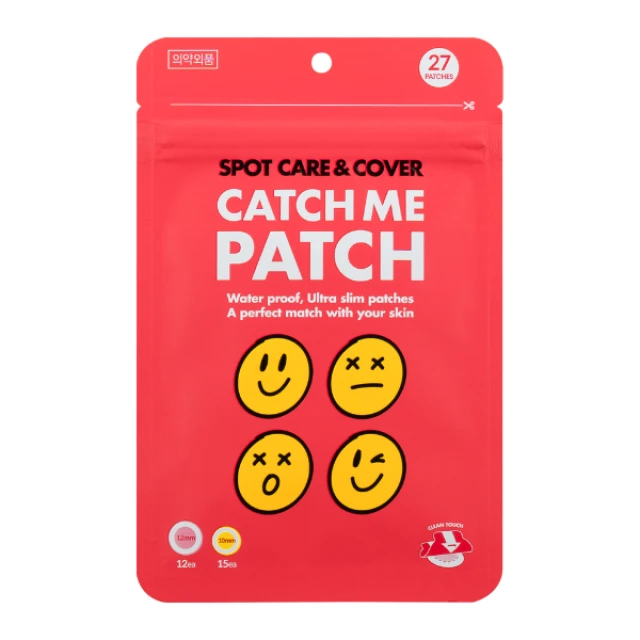 48eaac3894fdc72746fe32152ba0b400.png Catch Me Patch One Touch Spot Pouch 27pcs - Επιθέματα Υδρογέλης για Κάλυψη Σημαδιών - Image 1