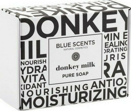 xlarge_20210319093105_blue_scents_donkey_milk_pure_soap_135gr Blue Scents Donkey Milk Μπάρα Σαπουνιού με Ελαιόλαδο 135gr - Image 1