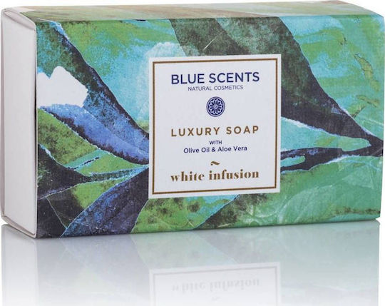 xlarge_20211001102012_blue_scents_white_infusion_luxury_soap_135gr Blue Scents White Infusion Luxury Soap με Ελαιόλαδο 135gr - Image 1