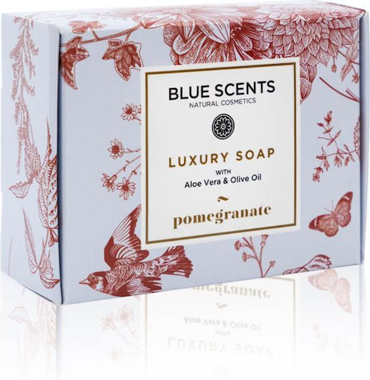 xlarge_20230428130406_blue_scents_luxury_soap_pomegranate_135gr Blue Scents Luxury Soap Pomegranate με Ελαιόλαδο 135gr - Image 1