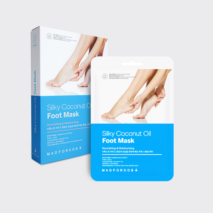 d0c25a5c5b2ba5c6ac66b522866aa628 MADFORCOS Silky Coconut Oil Foot Mask. - Image 1